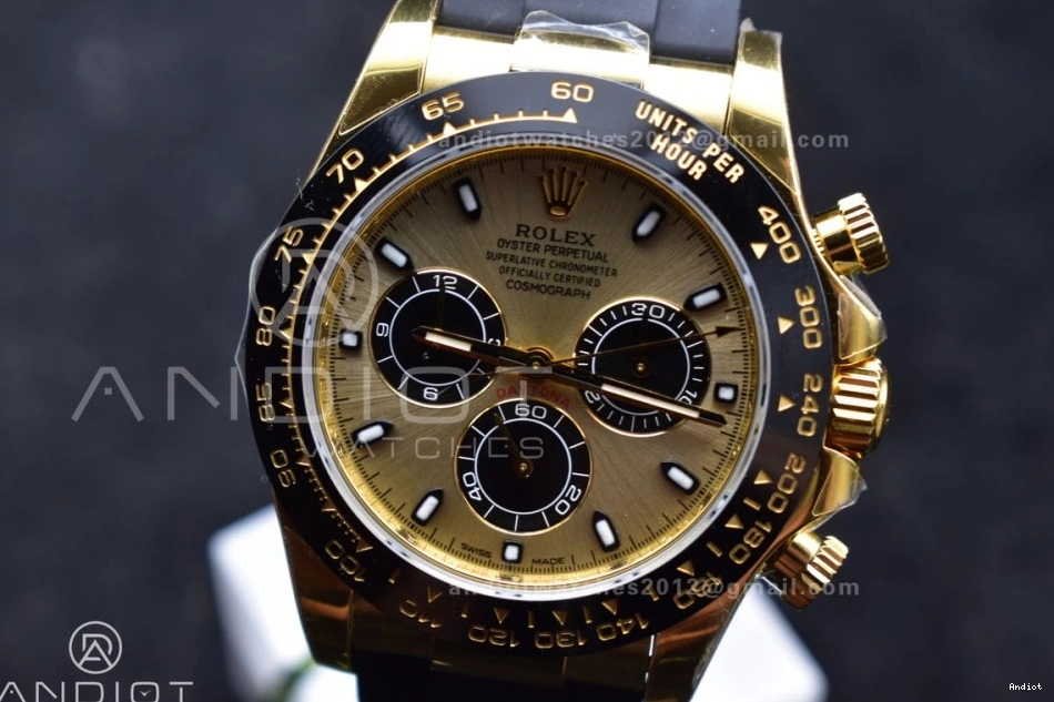 Snug 116518 Edition on Best Daytona ZF Oyster-flex LN (Gain YG Dial Strap Weight) SH4130 Black 770 1:1 0727